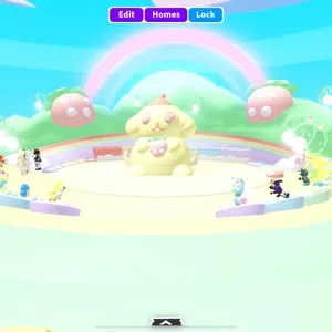 Hello kitty Pompompurin cloud - cute adopt me glitch home house build