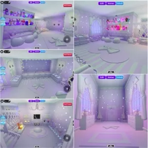 Cutesy purple lavender adopt me grinding home house build