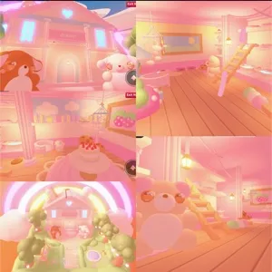 Cutesy teddies in dream land adopt me home house build
