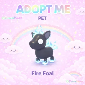 adopt me fire foal pet