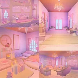 cute pink adopt me coquette home inside the queenslander house