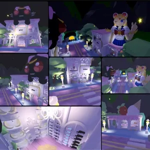 Adopt me home sailor moon down town anime 🌃🌙 ✨ 