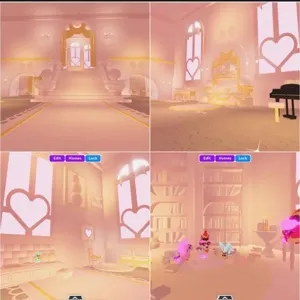 Beautiful detailed adopt me house build coquette palace