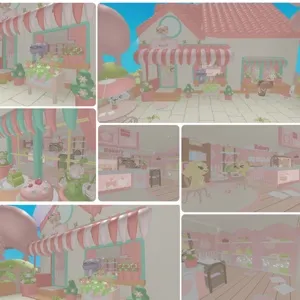 Adorable Custom Kitty Café Home | Adopt Me Home House Build