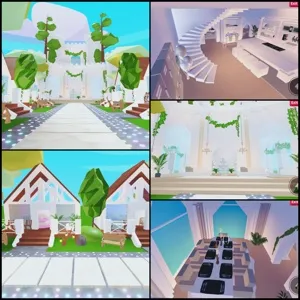 Adopt me home house build cozy getaway resort 