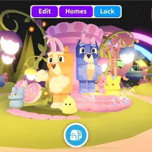 🐾💙 Bluey Cartoon Glitch Adopt Me Home 💙🐾