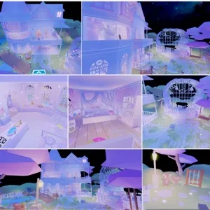 🏡✨ 2-Story Coquette Mansion – Adopt Me Home House Build ✨🏡