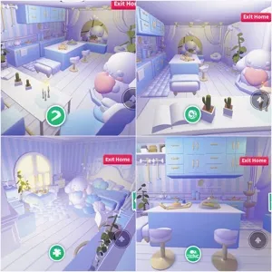 Blue Cinnamon Roll Adopt me home house build 