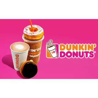 $85.00 USD Dunkin' Donuts