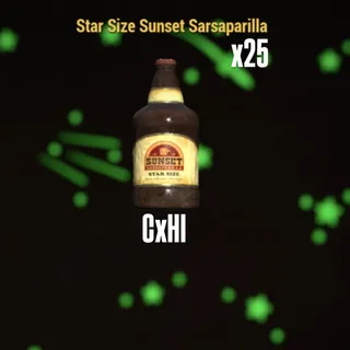 Star Size Sunset Sarsaparilla  x25 