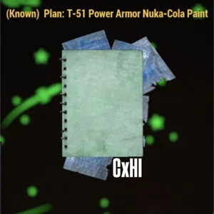 T-51 Power Armor Nuka-Cola Paint Plan