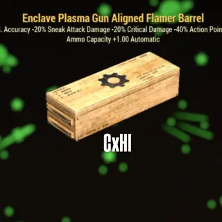 Enclave Plasma Gun Aligned Flamer Barrel 