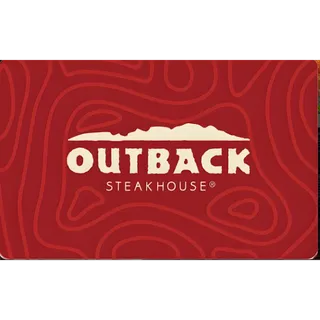 $30.00 USD Outback Steakhouse