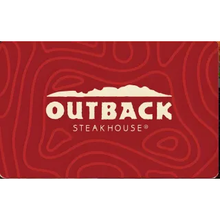 $50.00 USD Outback Steakhouse
