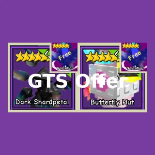 Dark Shardpetal + Butterfly Hut Bundle Garden Tower Defense