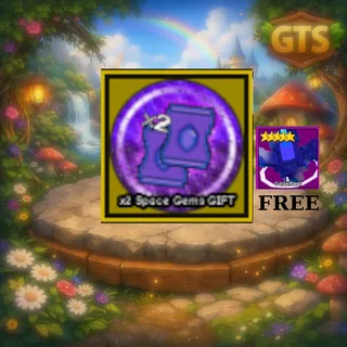 x2 Space Gems Gift + Free Glaxiflora Garden Tower Defense