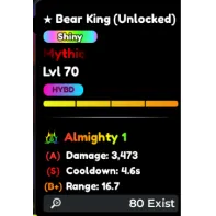 Shiny Bear King Almighty Trait