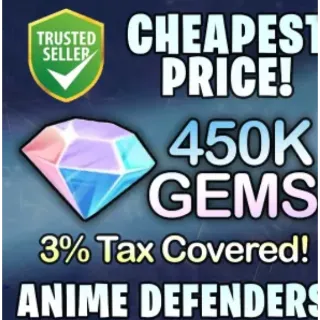 450k Gems|Anime Defenders