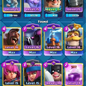 STACKED CLASH ROYALE ACCOUNT 10K TROPHIES!!🏆🏆 KT 15 UNLOCKED🔓 DM FOR QUESTIONS OR NEGOCIABLE PRICE!