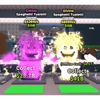 Spaghetti tualetti Divine and Galaxy