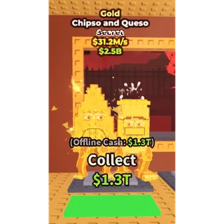 Gold chipso and queso