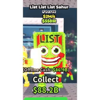 List List list sahur