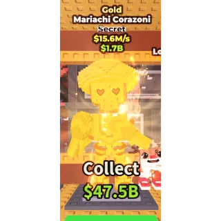 Gold mariachi corazoni