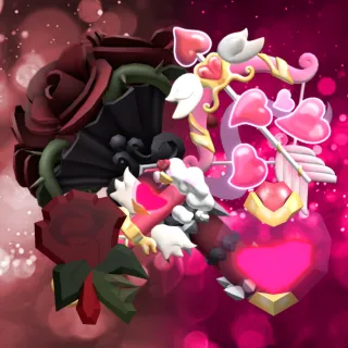 Gothic Bouquet Rose And Lovesick Bow set Flee the facility ftf