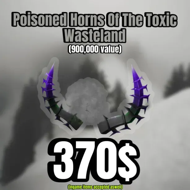 Poisoned Horns of the Toxic Wasteland Clean / Safe ( check desc