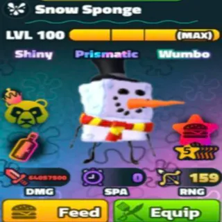 Sw 5star Snow Sponge ( Lvl100 )