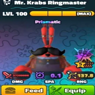 Mr. Krab Ringmaster Maxed 5star