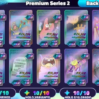 S10 Holo Premium Series 2 Cards ( Full Set )