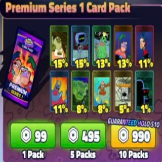Premium Series 1 Card Pack ( 10packs )