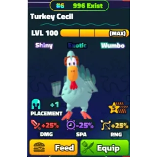 Shiny Wumbo 5Star Turkey Cecil #6
