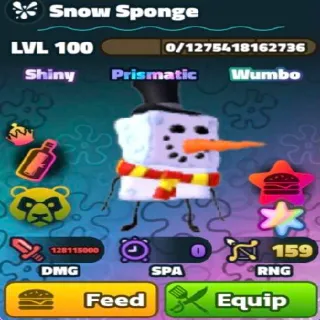 Sw Superstar Snow Sponge ( Lvl100 )