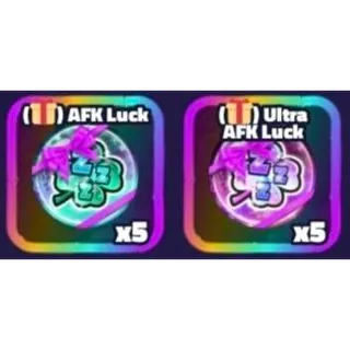 Afk Luck (5x) & Ultra Afk Luck (5x)