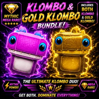Gold Klombo and Klombo Bundle - includes both (Ultra Rare)