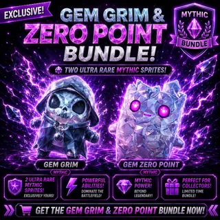Mastered Gem Grim and Gem Zero Point Sprite Bundle - Includes both 