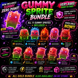 All Gummy Sprites Fortnite Bundle + Gummy Zero Point!!!!