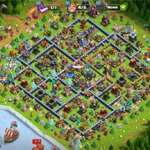 Clash of Clans TH18 Lvl 238, 5.6k gems, 6 builders! Semi Max