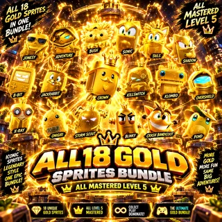 Mastered All Gold Sprites Bundle - Level 5!