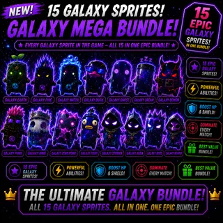 All Galaxy Sprites (15 Sprites) - Including new ones and Galaxy zero! Everything!!