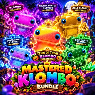 Mastered Klombo Sprites Bundle - Basic, Gold, Cheat Master, Loot Hacker, Bounty Hunter and Trick or Treat Klombo!