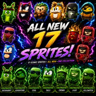 All New Sprites - 17 Sprites including Cheat Master Sprites!
