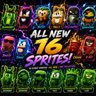 All New Sprites - 16 Sprites including Cheat Master Sprites 
