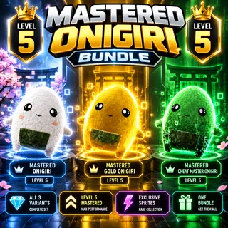Mastered Onigiri Sprite Bundle - level 5 sprites!