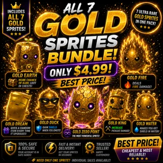 All 7 Gold Sprites + Gold Zero Point Bundle