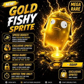 Mastered Gold Fishy Sprite Fortnite (NEW)