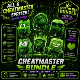 All New Cheat Master Sprites Bundle - 6 Sprites! (Rare)