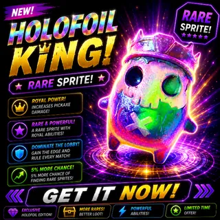 Mastered Holofoil King Sprite (Mega Rare) - NEW